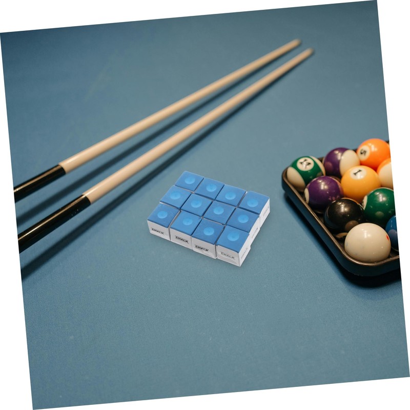 OHPHCALL Professional Billiard Chalk 12 Cubes Snooker Chalk Bulk Supplies