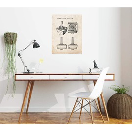 Atari 2600 Controller Patent Print Old Look (5" x 7") M10701