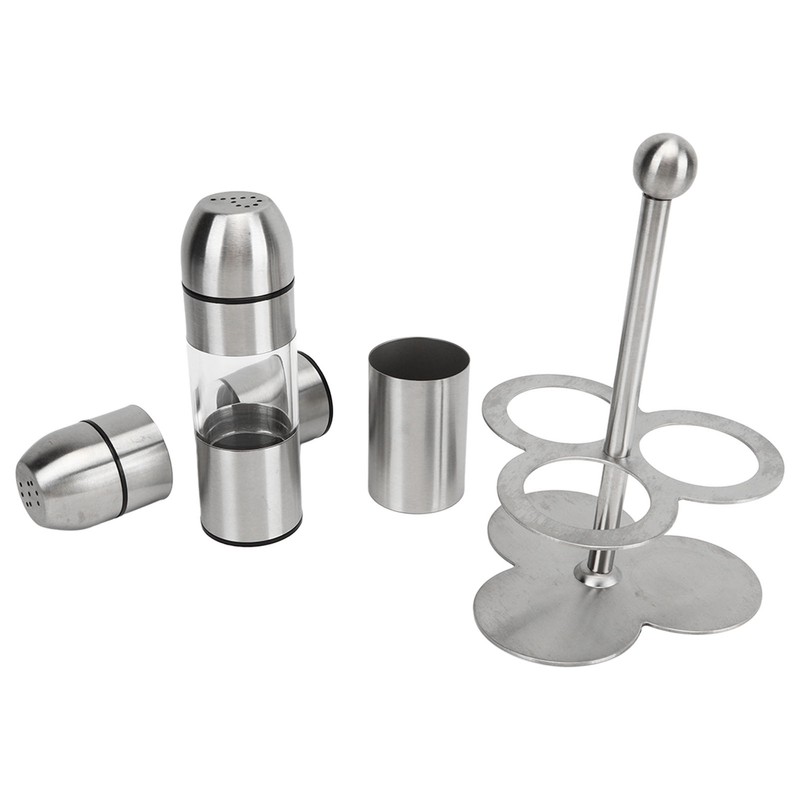 Stainless Steel Seasoning Bottle Multipurpose Food Grade Refillable Rustproof Salt