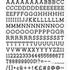 American Crafts 188 Piece 1 Inch Black Letter Pack Die