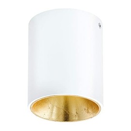 EGLO Wall/Ceiling Lamp, Aluminium, Plastic Integriert, 4 W, White, Gold