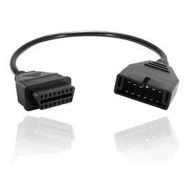 PLALEI OBD 1 Scanner, OBD1 to OBD2 Adapter, OBD1 12-pin to OBD2 16-pin Diagnostic Adapter Cable, Universal OBD 2 Cable Connector Replacement for Vehicles
