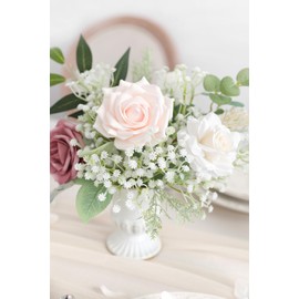 rongflower Babys Breath Artificial Flowers,30 Pcs White Gypsophila Greenery Sprays,Real Touch Flowers for Wedding Bouquets Centerpieces Floral Arrangements and Decorations