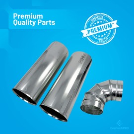 EvertechPRO Replacement for GE WE25X10015 1032658 Dryer Side Vent Kit Fits LG Side Vent Kit for Dryer Fits LG Dryer Vent Replacement Fits LG Dryer Side Vent Kit and Fits LG 3911EZ9131X 383EEL9001B