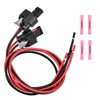 2PCS 2-Way License Plate Light Harness Pigtail Plug Wiring Connector