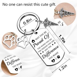 Ikacvb Vet Tech Gifts For Women Men Best Veterinary Gifts Keychain Jewelry Appreciation Veterinarian Gift Ideas Thank You Gift For Veterinarians Nurse Students Dog Lovers Birthday Christmas Stuff