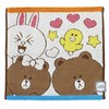 Marushin 5585000000 Carry Towel, Hand Towel, Line Friends, Happy Line
