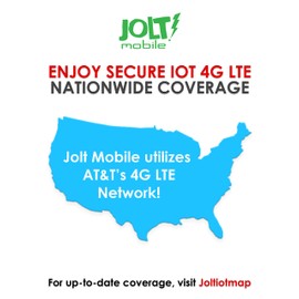 Jolt Mobile $5 AT&T 4G LTE Alarm SIM Card for GSM Business-Office-Home Security Burglar Anti-Theft Alarm System & Monitoring - Triple Cut SIM