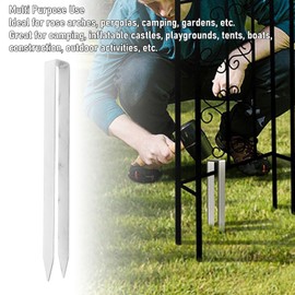 4 Pieces U-shaped Stakes, Heavy Duty Stainless Steel Pegs, Landscape Clamp, Plant Cover Stakes, Arch Ground Anchors for Pipe Holding Fences, 30 x 3.8 x 2.1 cm