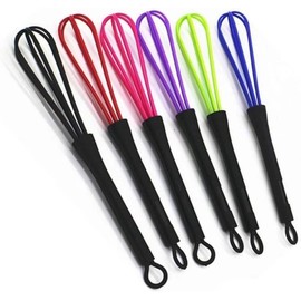 Mini-Schneebesen zum Mischen von Haarfärbefarben, 17,8 x 3 cm, Ballon-Friseursalon, Friseure, Haarfarbe, Creme-Schneebesen, Küche, Mixer-Werkzeug zum Mischen, Schneebesen, Haarfärbeprodukte, 6 Stück