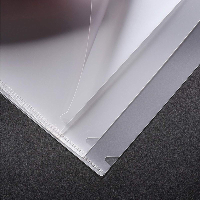 Pack of 30 A4 Transparent Wallets, Document Wallets, Plastic Document
