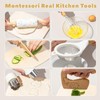 Wooden Kids Safe Knife Baking Set for Real Cooking Toddler