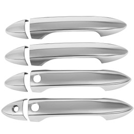 OCPTY 4PCS Door Handle Covers for 2013-2017 for Honda Accord Exterior Driver Side & Passenger Side Car Door Handle Covers Trim Kit Chrome