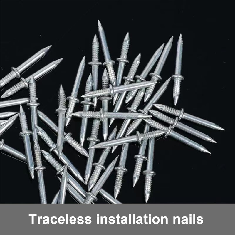 100 PCS Double Headed Skirting Nails,Double Nails,Seamless Steel Double Headed