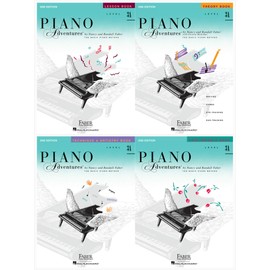 Faber Piano Adventures Level 3A Set (4 Books) 2nd Edition - Lesson, Theory, Technique & Artistry, Performance