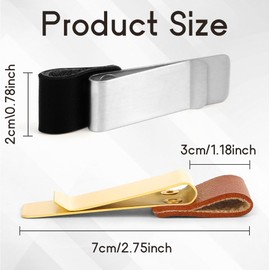 Pen Loop Holder,4PCS Leather Pen Loop Metal Clip,Retro Pencil Clips Vintage Multi Purpose,Stainless Steel Pencil Holders,Journals & Diaries Sketchbook,Money,Notebook Planner Clipboard Office
