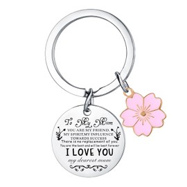 Hgreiwgk To My Mum Gifts Mum Keyring Mothers Day Gifts for Mum Christmas Birthday Gifts from Daughter Son Best Mum Gift I Love You Gifts for Mum Mummy Mother Keyrings Present