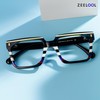 Zeelool Stylish Rectangle Eyeglasses Thick Frame Glasses for women/Men with