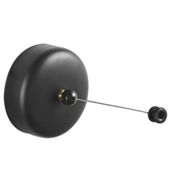 BESy - Tendedero retráctil de Acero Inoxidable, Negro, Round_B (Drill), 1