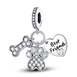 MULA 925 Sterling Silver Charms for Bracelets and Necklaces Handbag Dangle Pendants Beads Cute Cat Turtle Charms Jewelry for Women