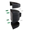 CCW Fixed Wall Mount Retractable Belt Barrier with ABS Case