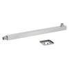 NPT1/2 Wall Mounted Shower Arm Brushed Concealed Stainless Steel Shower