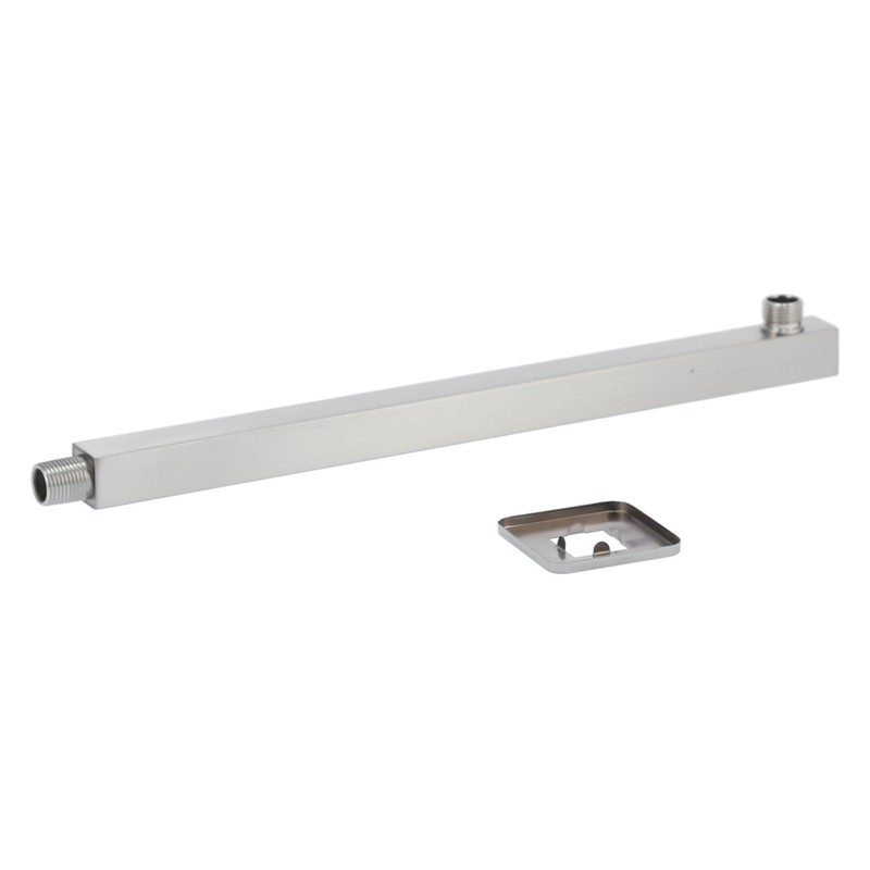 NPT1/2 Wall Mounted Shower Arm Brushed Concealed Stainless Steel Shower