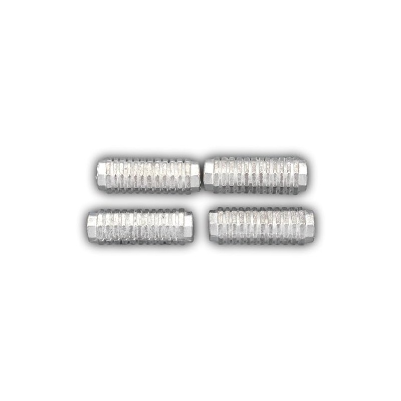 15g Bali Octagon Tube Beads Silver PLT 17mm Approx 4