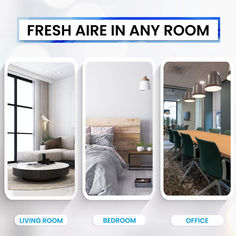 Bluonics Fresh Aire 2-Pack Water Air Washer, Air Revitalizer &