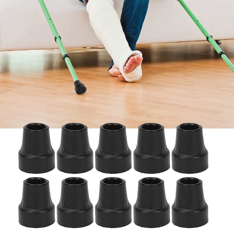10pcs Rubber Crutch Tip with Slip Resistance for Heavy Duty