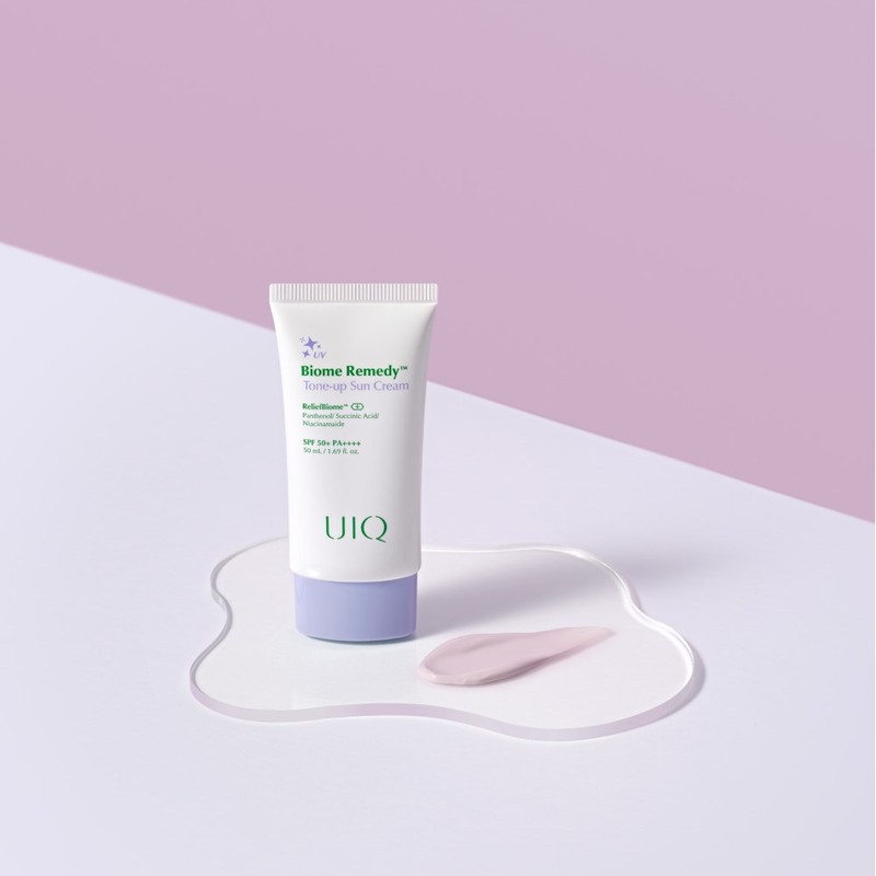 Uique Biome Remedy Tone-Up Sunscreen (Purple), 20ml, 1 piece