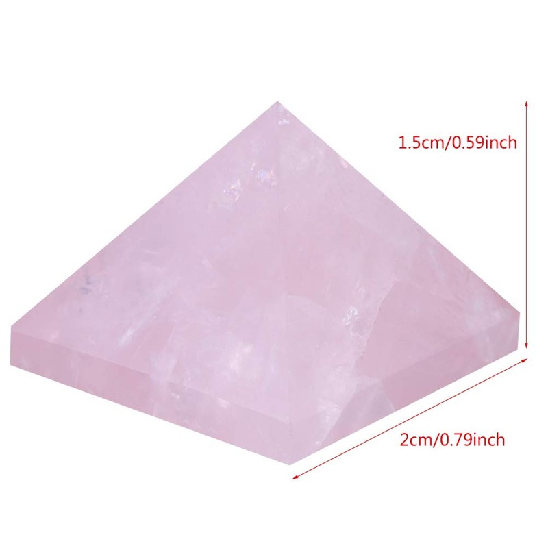 Energy Statue Pink Ancient Egypt Rose Quartz Pyramid, Crystal Pyramid,