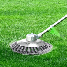 TTKL Steel Wire Wheel Garden Weed Brush Lawn Mower Grass Eater Trimmer Brush Cutter Tools Garden Grass Trimmer Head Weed Brush