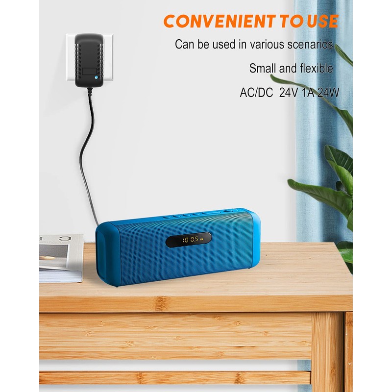 24V 1A Power Supply Adapter 100-240V AC to DC 24Volts