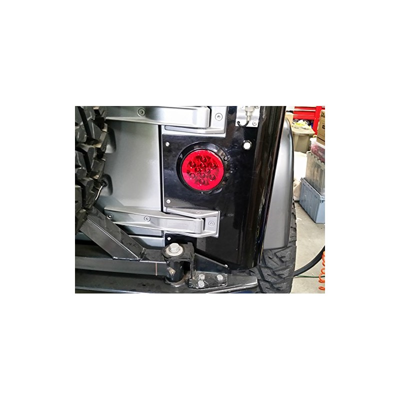 GCD (2)- 4" TJ YJ CJ MJ Wrangler RUBICON RED