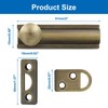 Unlorspy 2 Inch Solid Brass Surface Bolt, Brass Slide Bolt