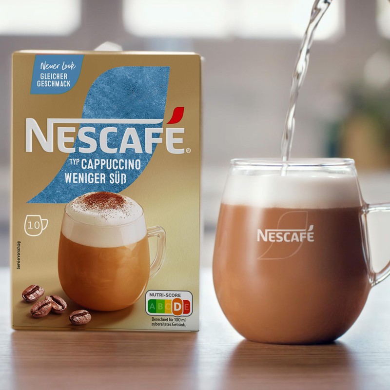 NESCAFÉ Gold Type Cappuccino Less Sweet, Drink Powder from Soluble