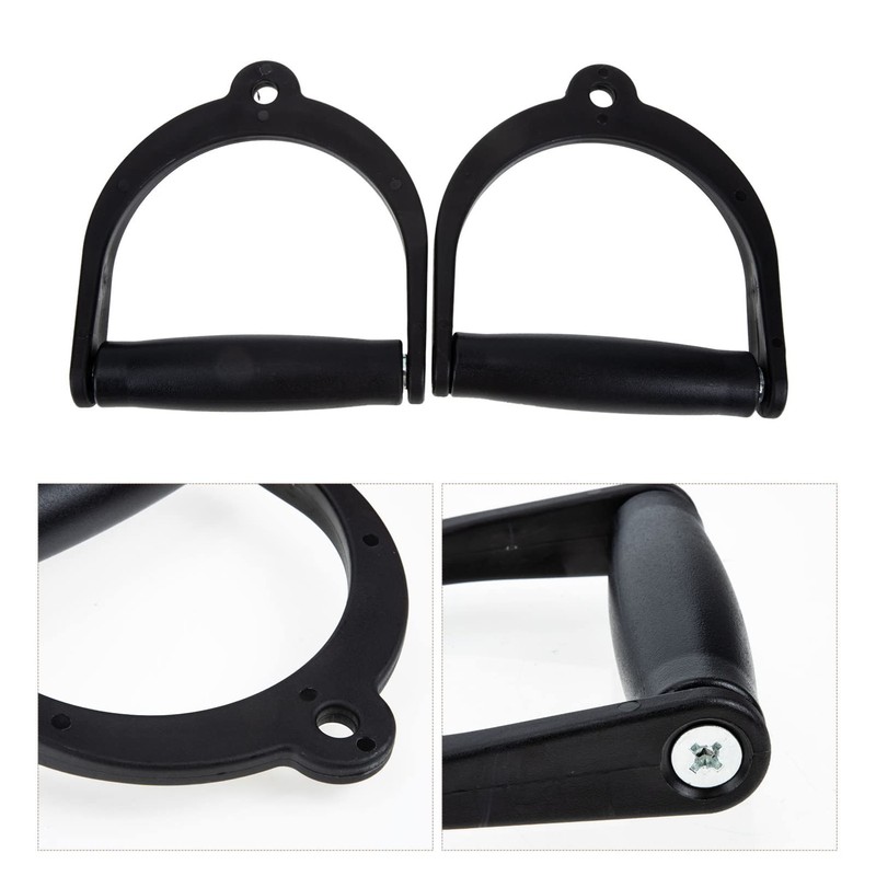 Mipcase 2Pcs Wear Resistant Workout Handles for Gym Cable Machines