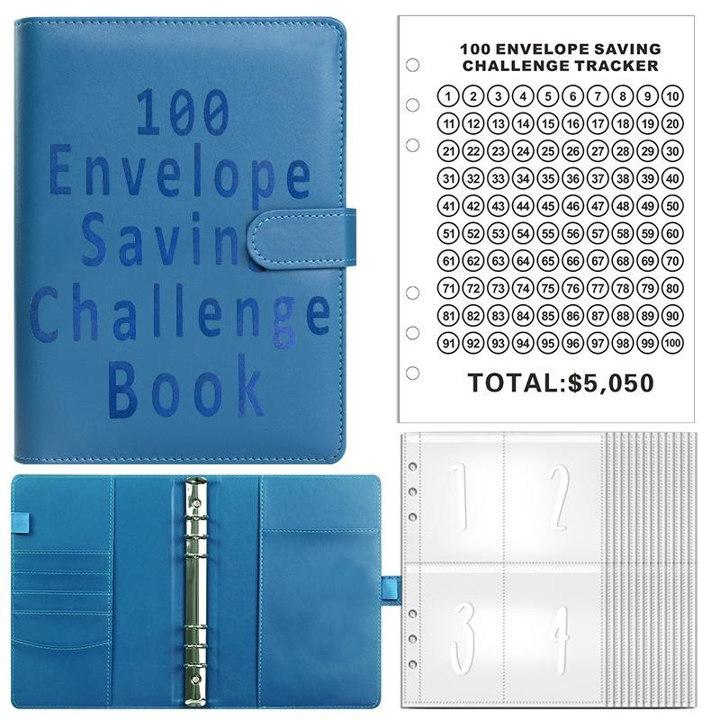 100 Envelopes Money Saving Challenge, Money Saving Planner Cash Envelope