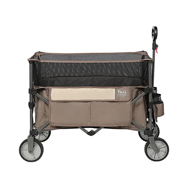 TIMBER RIDGE Extra Large Collapsible Folding Wagon Carts, Heavy Duty