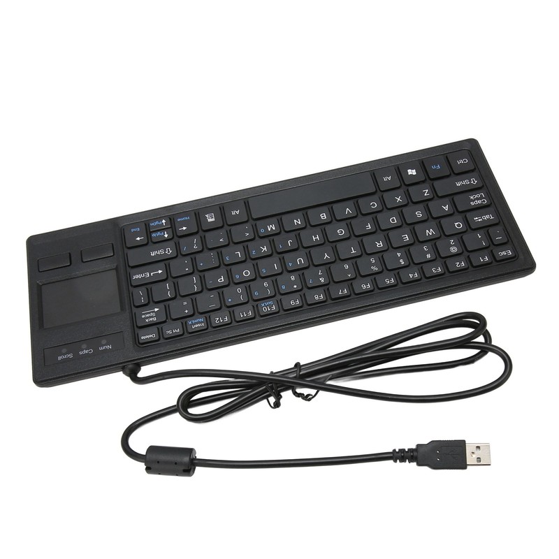 K 800 Keyboard with Touchpad Wired Ultra Thin Mini Compact