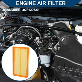 Hihaha Car Engine Air Filter No.3QF129620 for Volkswagen Atlas 2.0L 3.6L 2018-2024 Long Life Filter Air Cleaner Element 1 Pcs