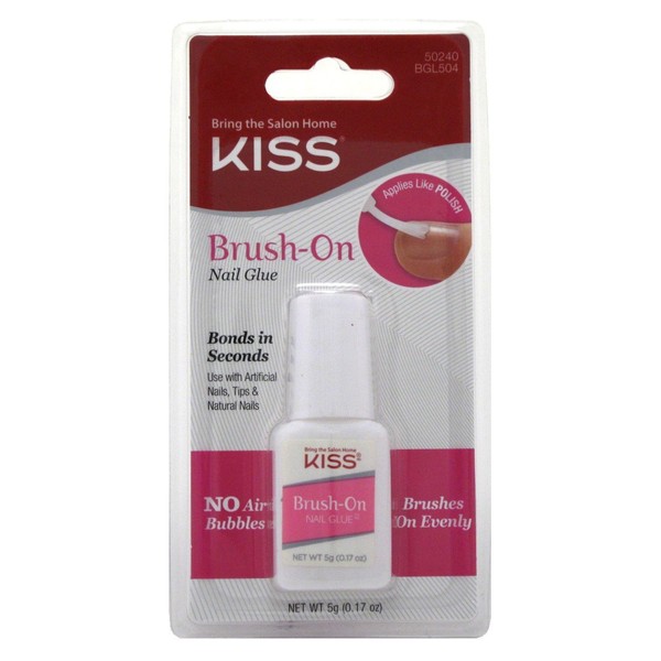Kiss Brush-On Nail Glue 0.17 Ounce (6 Pack)