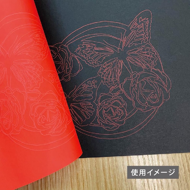 Ehime Shikou COC-R Color Carbon Paper, 10 Sheets, Red