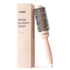 AIMIKE Round Brush for Blow Out, Small Round Hair Brush w/Nano Ion Thermal Ceramic Tech, Professional for Blow Drying & Styling, Maximum Volume and Shine, 1.3 inch Barrel