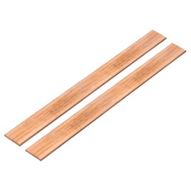 sourcing map 2Pcs 12" x 1" Copper Flat Bar,1/8" Thickness Copper Bar Stock for Grounding Systems Architectural Projects
