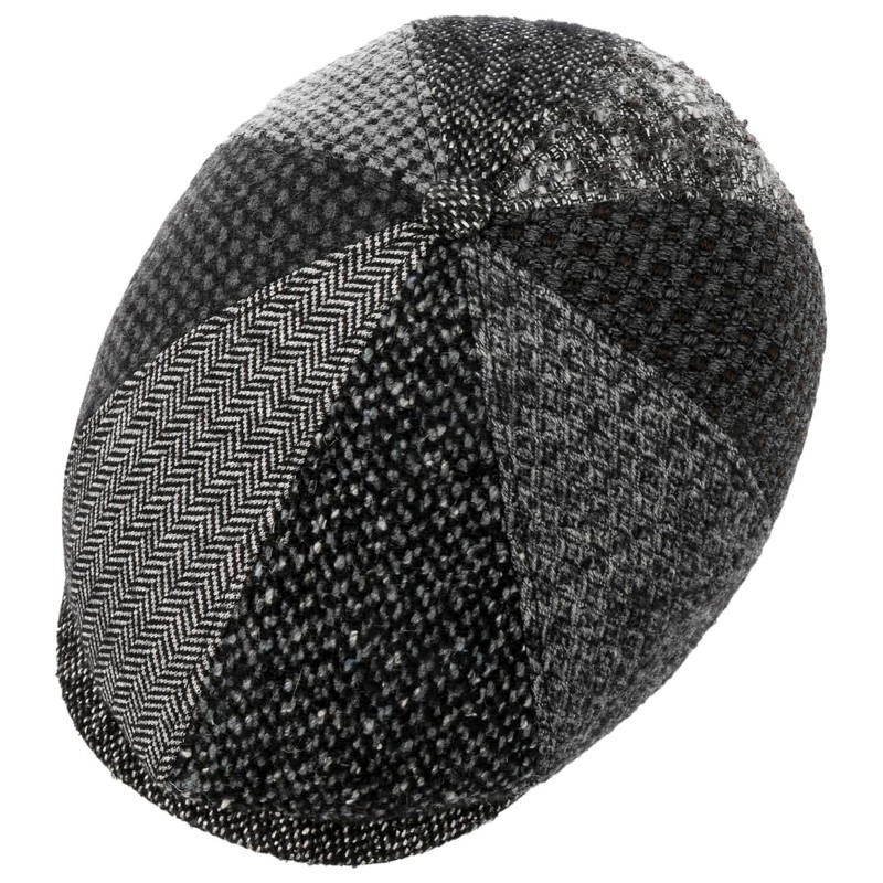 LIERYS Ventano Patchwork Flat Cap - Stylish Peaked Cap -