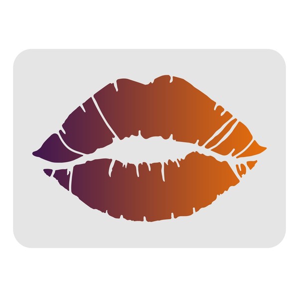 FINGERINSPIRE Stencils for Lips, Drawing, Painting, 29.7 x 21 cm,