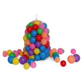 TOKYO GOODS MARKET Colored Balls, 100 Pieces, Educational Toy, Ball Pool, Ball House, Diameter 2.2 inches (5.5 cm), 7 Colors