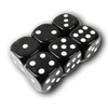 [DRAL] Dice (25mm/Set of 6) Dice 6-Sided (Black)
